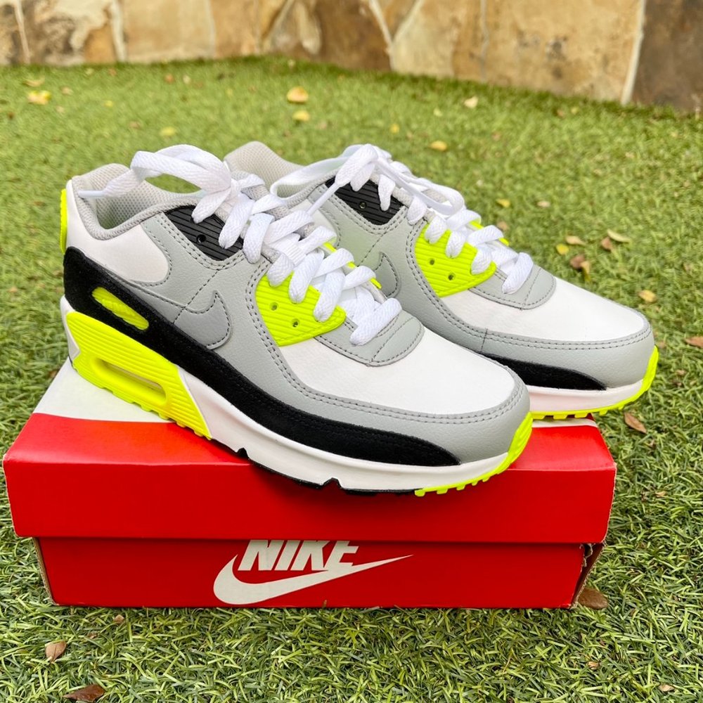 Nike Air max 90 white neon shoes - Picture 3 of 4